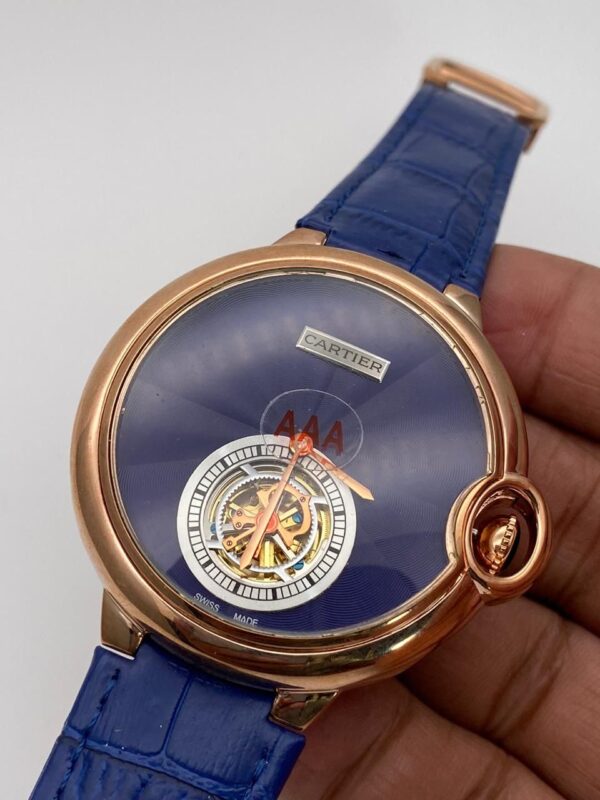 Cartier Ballon Bleu De Flying Tourbillion Swiss Automatic Men's replica first copy watch 3