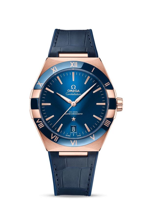 Omega Constellation Blue Strap Swiss Automatic Men's replica first copy watch 74
