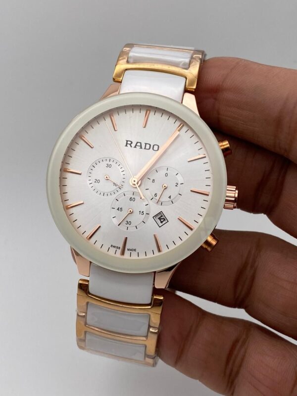 Rado Centrix Jublie Ceramic Chronometer White replica first copy watch For Men 38