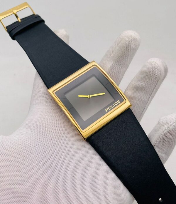 Police Leather Strap Quartz replica first copy watch For Men 5
