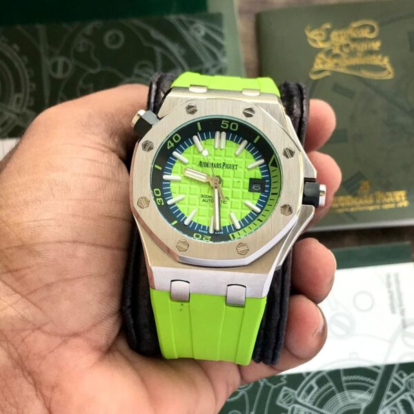 Stylish AP watch replica for men with sporty black strap