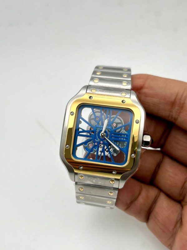 Cartier Santos Horloge Skeleton Stainless Steel replica first copy watch 27