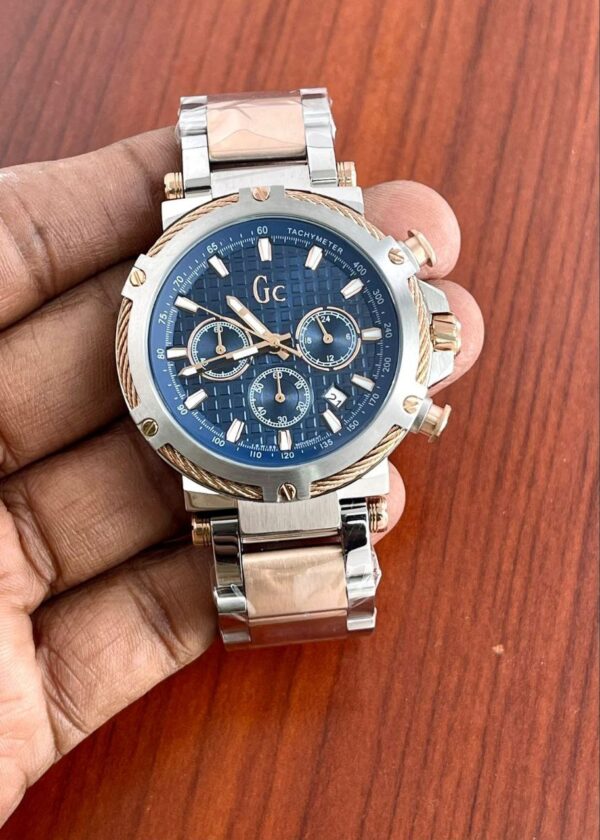 Gc Couple Swiss Blue Dail Quartz replica first copy watch For Men 6