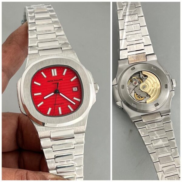 Patek Philippe Nautilus White - Stainless Steel Swiss Automatic replica first copy watch 38