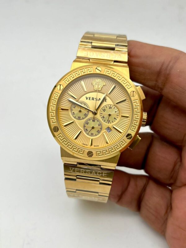 Versace Greca logo Chronograph Men's first copy replica watch 21