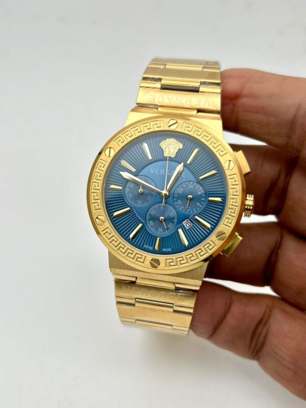 Versace Greca logo Chronograph Men's first copy replica watch 24