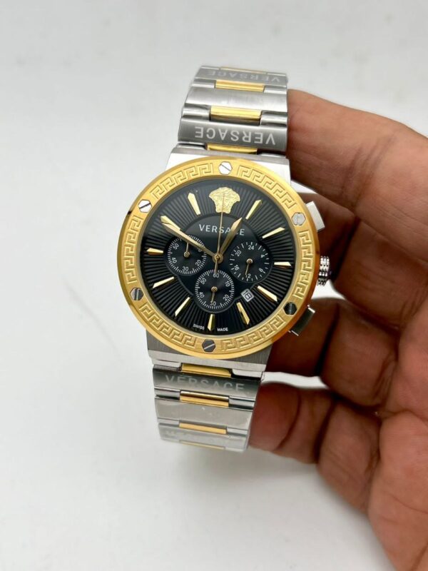 Versace Greca logo Chronograph Men's first copy replica watch 28
