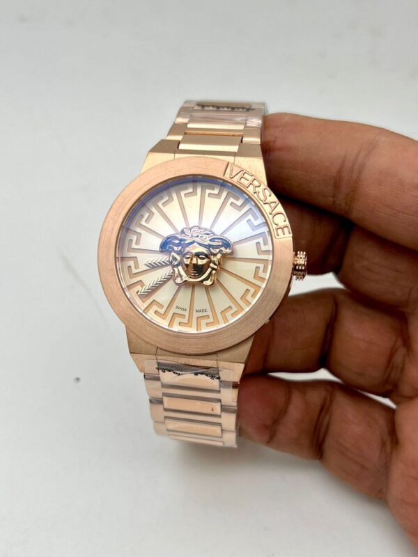 Versace Medusa Infinite Rose Gold first copy replica watch 33
