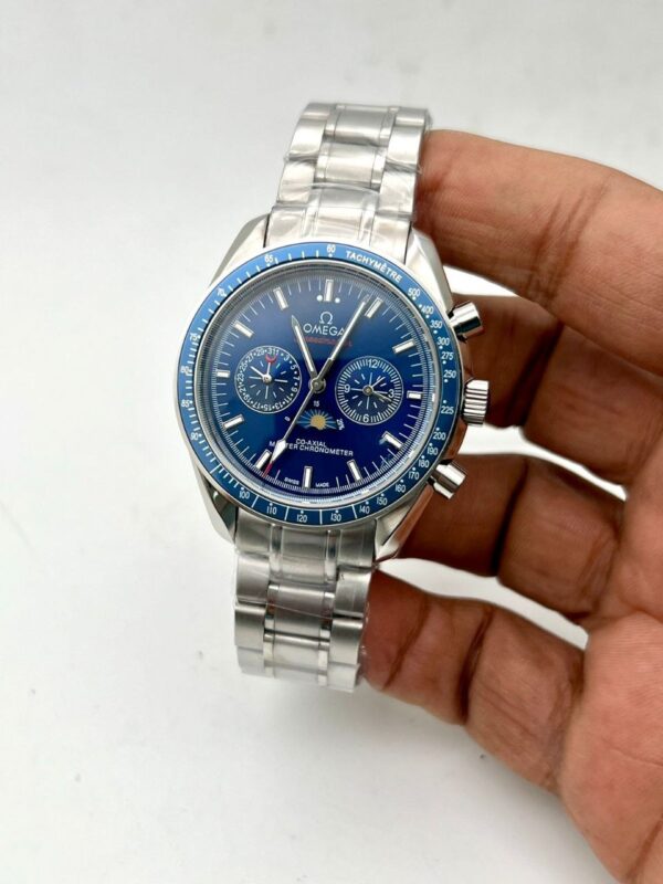 Omega Speed Master Stainless Steel Swiss Automatic Men's replica first copy watch 90