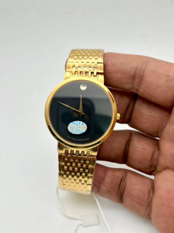 Movado Swiss Made Golden-Black Dail replica first copy watch 14