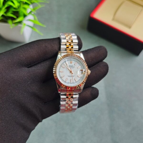 Rolex Datejust White Dail Stick Mark Swiss Automatic 1st copy replica watch For Ladies 32