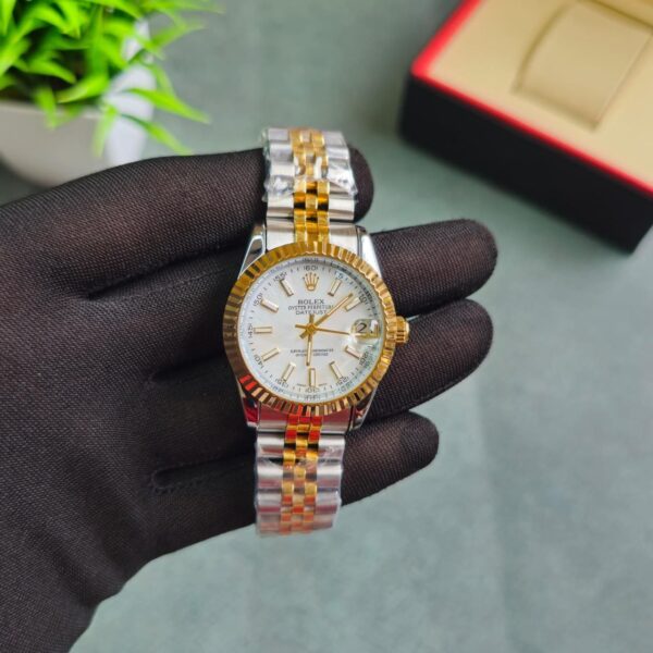 Rolex Datejust White Dail Stick Mark Swiss Automatic 1st copy replica watch For Ladies 25