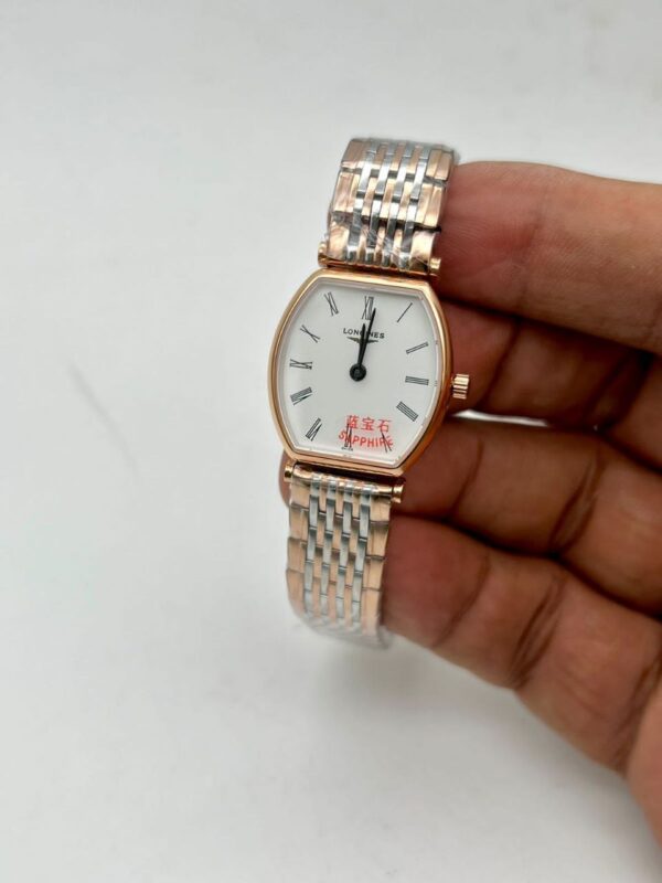 Longines Swiss White Dail Dual Tone 1st copy replica watch For Ladies 18