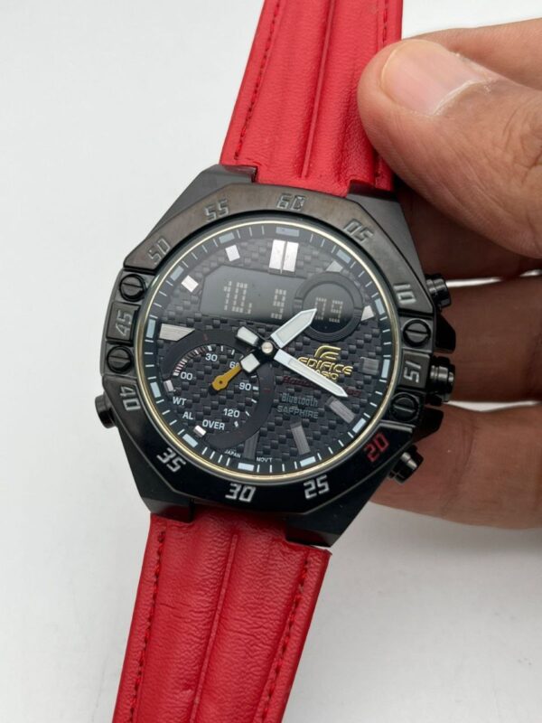 Casio Edifice Analog With Digital Leather Strap replica first copy watch for Men 124