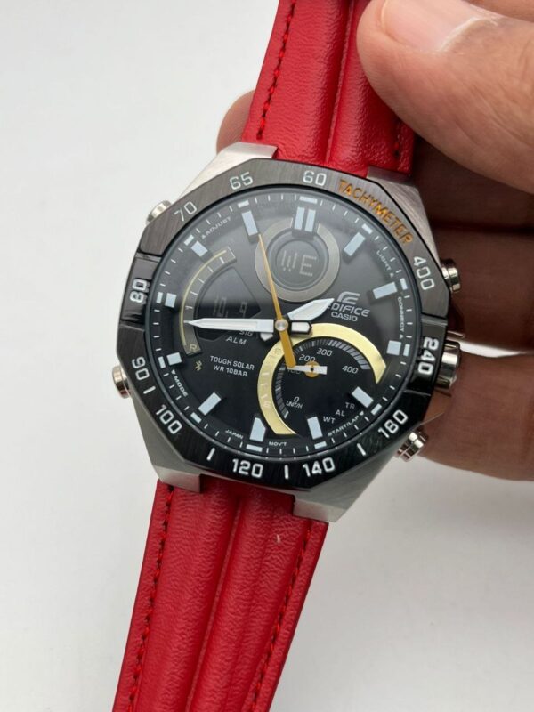 Casio Edifice Analog With Digital Leather Strap replica first copy watch for Men 129